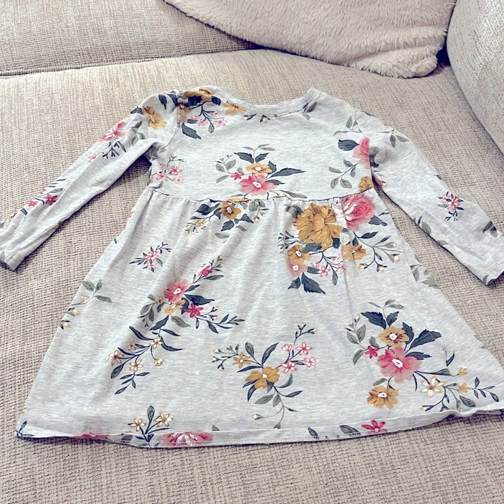 Toddler girl 3T floral dress long sleeve